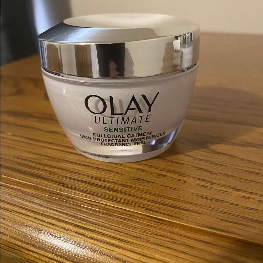 Olay ultimate sensitive colloidal oatmeal skin protectant moisturizer.